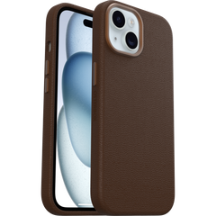 OtterBox Symmetry Cactus Leather MagSafe iPhone 15 / 14 / 13 Standard - Rich Adobe Brown