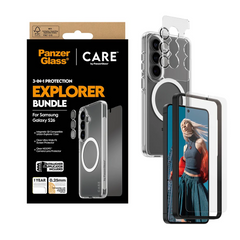 PanzerGlass CARE 3 in 1 Bundle for Samsung Galaxy S26 Standard - Clear