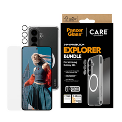 PanzerGlass CARE 3 in 1 Bundle for Samsung Galaxy S26 Standard - Clear