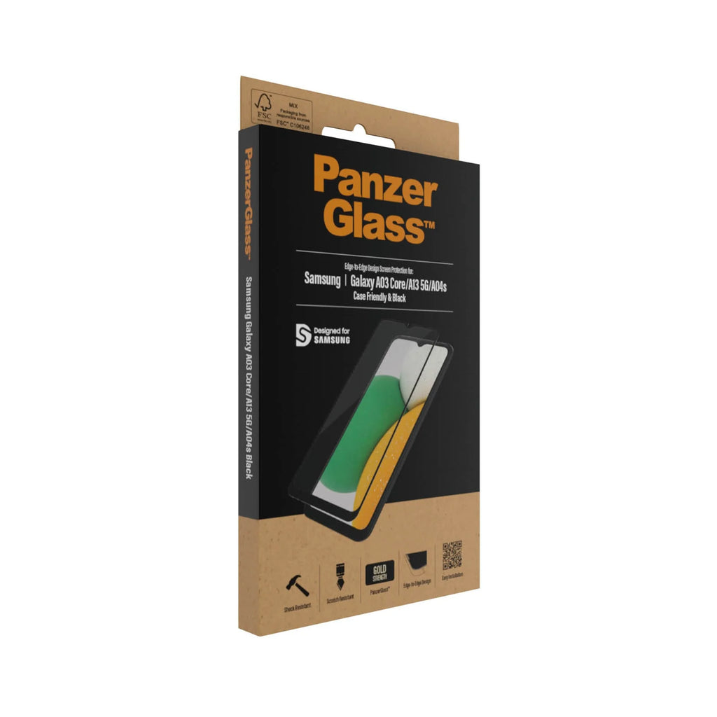 PanzerGlass Screen Guard Samsung Galaxy A13 5G / A03 Core / A04s Case Friendly Black Frame