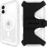 Pelican Voyager Magsafe Rugged Case & Belt Clip for iPhone 16 Plus - Clear