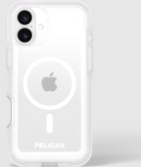 Pelican Voyager Magsafe Rugged Case & Belt Clip for iPhone 16 Plus - Clear