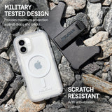 Pelican Voyager Magsafe Rugged Case & Belt Clip for iPhone 16 Plus - Clear