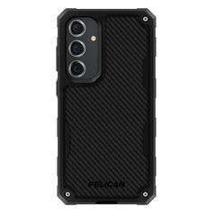 Pelican Shield Carbon Fibre Case Samsung S24 Standard 6.2 inch - Black