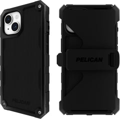 Pelican Shield MagSafe & Holster iPhone 17e / 16e / 15 / 14 / 13 Standard 6.1 Black with FREE SCREEN PROTECTOR!!