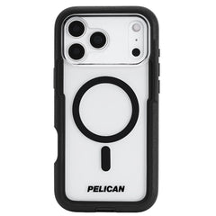 Pelican Voyager MagSafe Case with Holster for iPhone 17 Pro 6.3 - Black/Clear