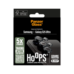PanzerGlass Hoops Ceramic Camera Lens Protector Samsung Galaxy S25 Ultra - Black