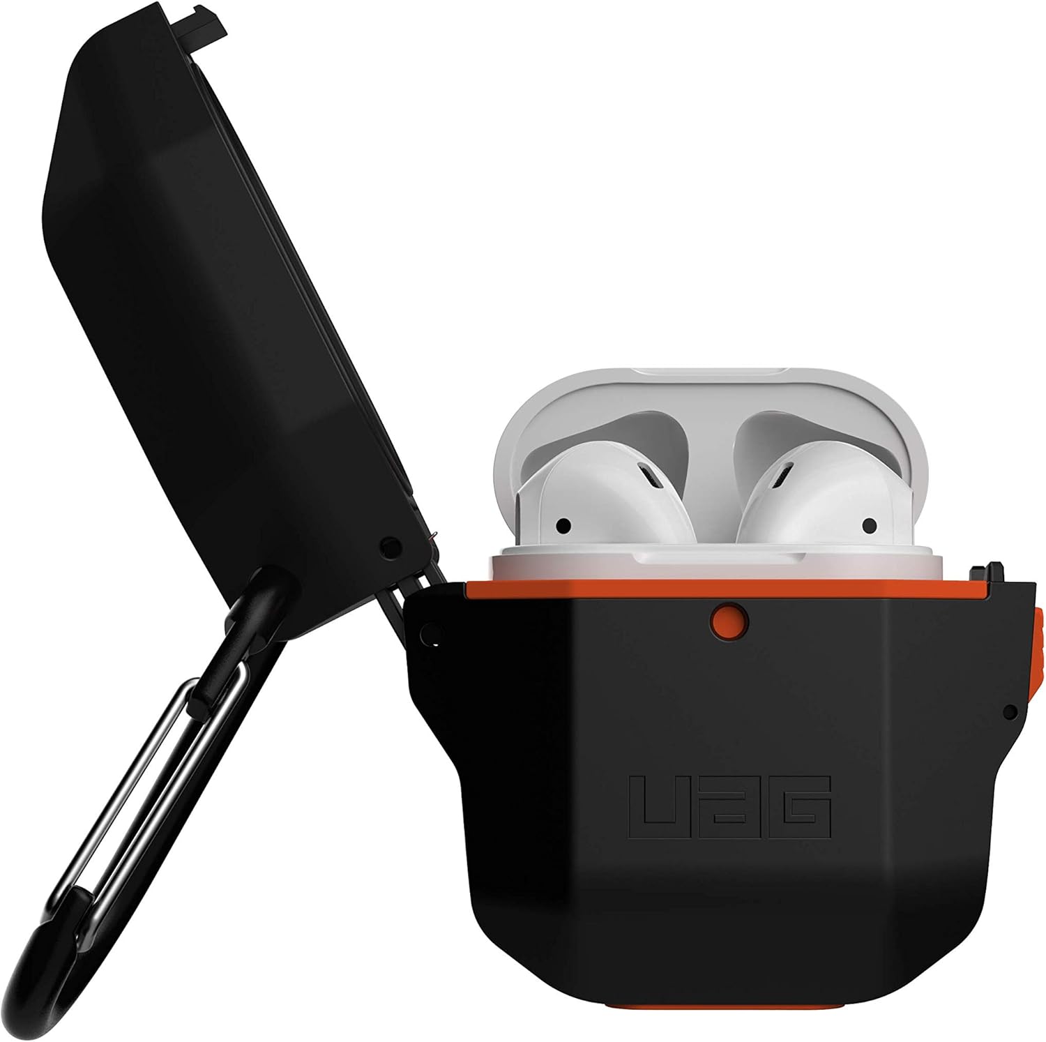 UAG Weatherproof Hard Case AirPods Black/Orange - Main Image