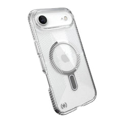 Speck Presidio Clear Grip with ClickLock - iPhone 17 Air - Clear / Silver