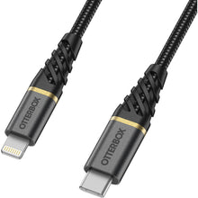Load image into Gallery viewer, Otterbox Premium PD Fast Charge Cable Lightning to USB-C 2M - Black