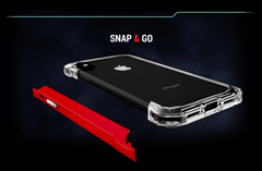 ElementCase Rail for iPhone 11 / XR Clear Red - BONUS Screen Protector
