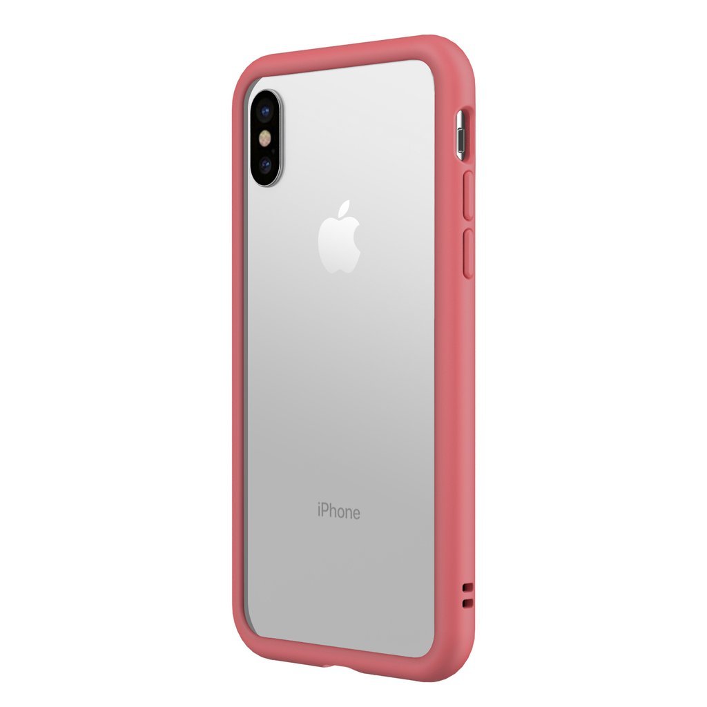 RhinoShield CrashGuard NX Customisable Protective Bumper Case for iPhone X - Coral Pink