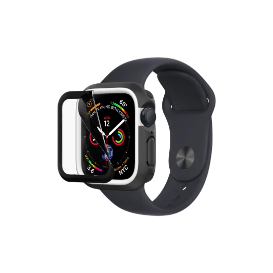 RhinoShield Apple Watch 3D Impact Screen Protectors 44mm 4 5 6 SE Bl