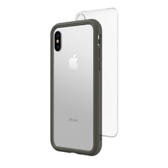 RhinoShield Mod NX Bumper Case & Clear Backplate for iPhone X - Graphite (BONUS Screen Protector!!)