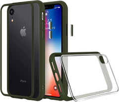 RhinoShield Mod NX Bumper Case & Clear Backplate For iPhone XR - Camo Green