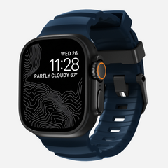 Nomad Rocky Point Band for Apple Watch 42-49 & Ultra 1 - 3 - Atlantic (Black Hardware)