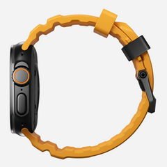 Nomad Rocky Point Band for Apple Watch 42-49 & Ultra 1 -3 - Sol Yellow (Black Hardware)