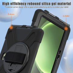 Rugged Case Hand & Shoulder Strap Samsung Tab Active 5 Pro X356 2025 - Black