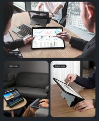 Rugged Detachable Keyboard & Trackpad Case iPad Pro 13 M4 2024 - Black