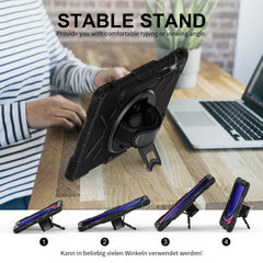 Rugged Case Hand & Shoulder Strap Samsung Tab S10 Lite / FE / S9 / S9 FE - Black