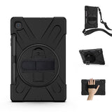 Rugged Case Hand & Shoulder Strap Samsung Tab S6 LITE 10.4 2024 P620 - Black