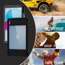 Load image into Gallery viewer, Rugged &amp; Waterproof Protective Case iPad 10th Gen 10.9 inch - Black