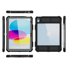 Rugged & Waterproof Protective Case iPad 10th / 11th Gen 10.9 inch - Black