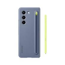Load image into Gallery viewer, Samsung Slim S Pen Case for Samsung Galaxy Z Fold 5 (2023) - Blue with Lime Pen