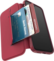 Speck Presidio Folio Leather for iPhone XS Max - Rouge Red