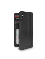 Twelve South Journal Full-Grain Leather Folio Wallet Case iPhone XS Max - Black