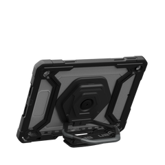 UAG Plasma Tough Case iPad 9 / 8 / 7 10.2 Screen Protector, Kickstand & Handstrap - Ice / Black