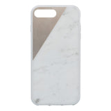 Native Union CLIC Marble Case For iPhone 8 / 7 / SE 2020 / SE 2022 in White/Gold - Bonus Screen Protector!
