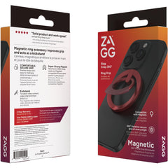 ZAGG Magnetic Ring Snap 360 Phone Grip & Kickstand - Red