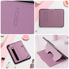 Zugu iPad Folio Case Magnetic Stand iPad 7th / 8th / 9th Gen 10.2 inch - Purple
