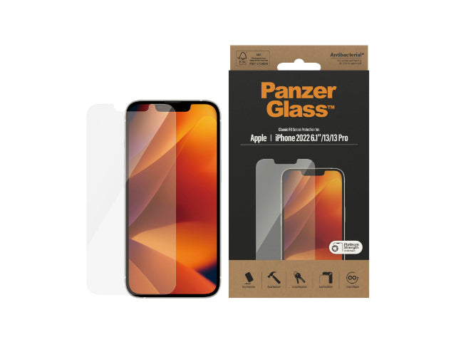 PanzerGlass Screen Guard Classic Fit iPhone 14 Standard 6.1 / 13 & 13 Pro