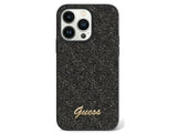 GUESS Glitter Flakes Protective Case iPhone 14 Standard 6.1 - Black