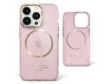 GUESS Ring Edition Protective Case iPhone 14 Standard 6.1 - Translucent Pink