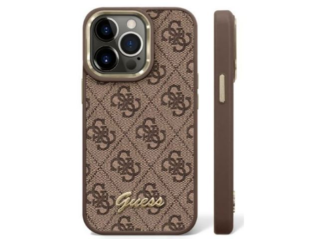GUESS 4G Edition Protective Case iPhone 14 Standard 6.1 - Brown