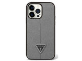GUESS Safiano Line Edition Protective Case iPhone 14 Standard 6.1 - Silver