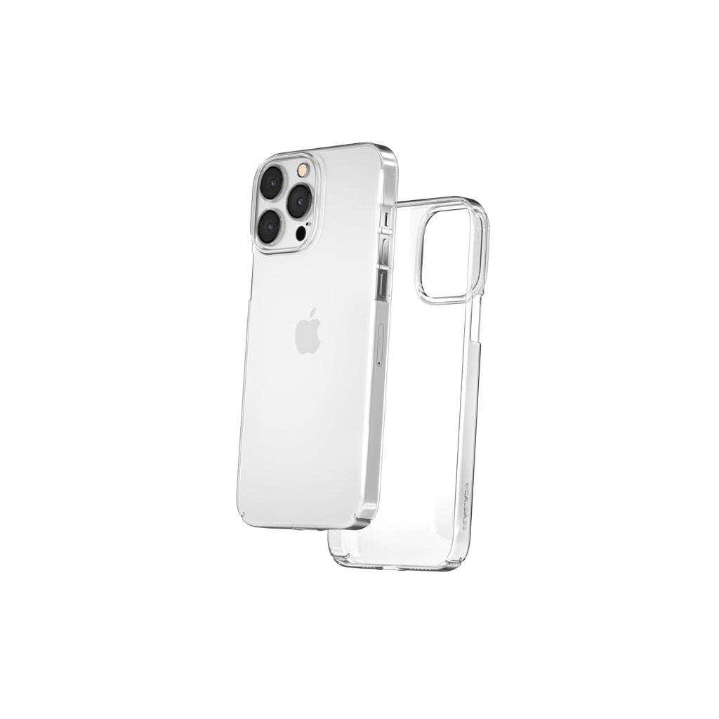 Lucid Clear | Ultra Slim, Crystal Clear iPhone 14 Pro Case Crystal/White from Caudabe