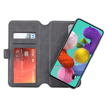 Load image into Gallery viewer, 3SIXT NeoWallet Magnetic Leather Wallet case for Samsung A51 - Black6