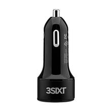 Load image into Gallery viewer, 3SIXT Car Charger 27W USB-C Power Delivery + USB-C/C Cable 1m - Black 5