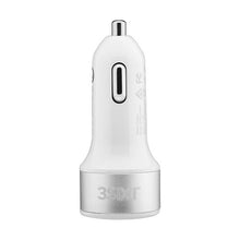 Load image into Gallery viewer, 3SIXT Car Charger 27W USB-C Power Delivery + USB-C/C Cable 1m - White 2