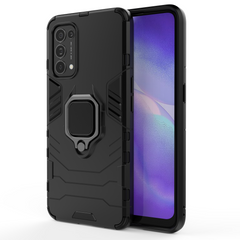 Rugged & Protective Armour Case Oppo X3 Lite Built in Ring Holder - Black