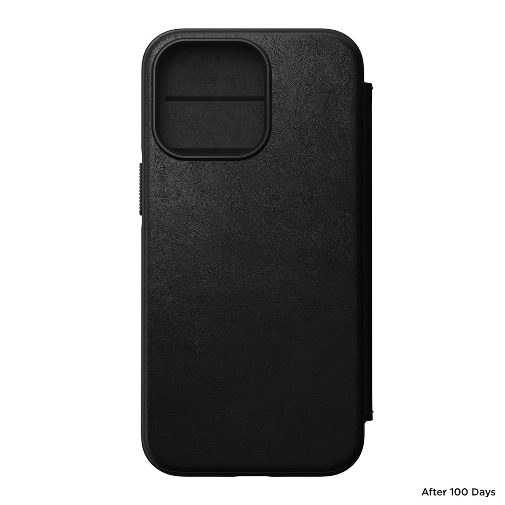 Nomad Modern Leather Folio w/ MagSafe For iPhone 13 Pro - BLACK - Mac Addict