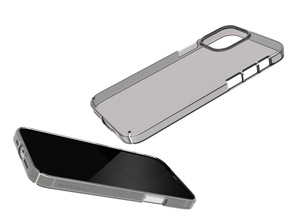 Caudabe Lucid Clear Minimalist Case For iPhone 12 Pro Max - GRAPHITE - Mac Addict
