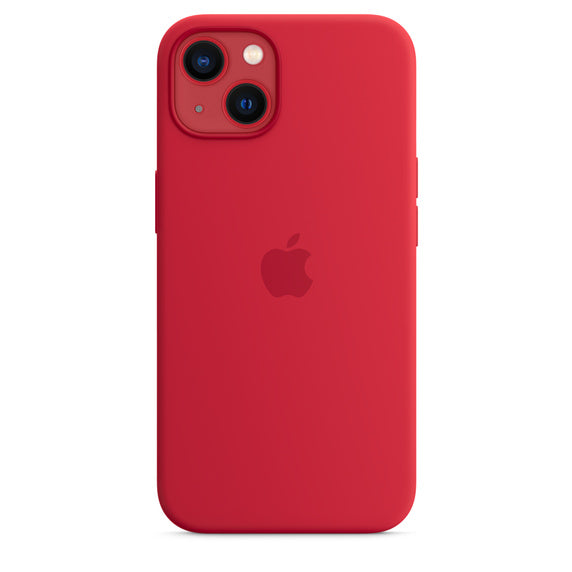 Apple Official Silicone Case with MagSafe for iPhone 13 Standard - Red