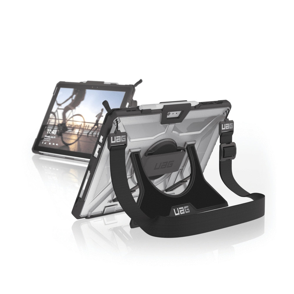 UAG Plasma Case For Surface Pro 2017, Pro 4 w/ (H/Sh/Strap) Ice/Black
