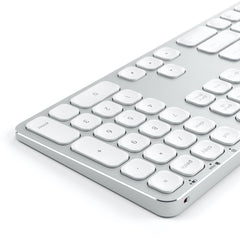 Satechi Aluminium Bluetooth Keyboard (Silver/White)