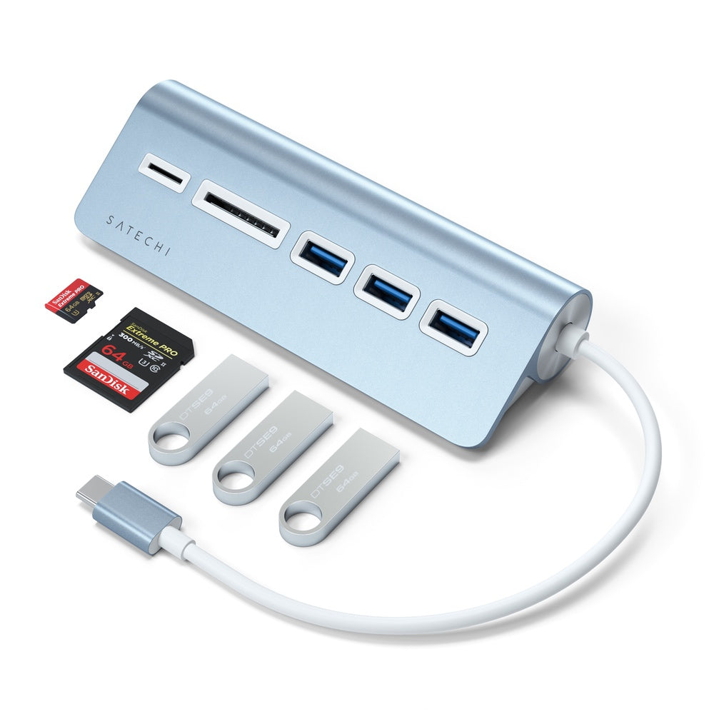 Satechi USB-C Combo Hub for Desktop (Blue)